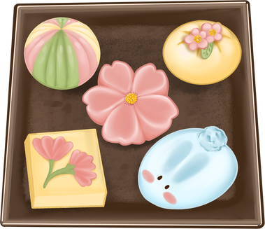 Wagashi illustration